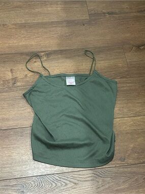 Green tank top size XS